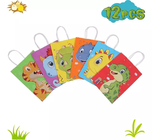 Bolsas De Papel Dinosaurio 12 Unidades Ideales Sorpresitas - Imagen 4