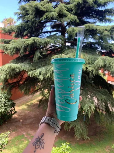 Vaso De Plástico Con Tapa Y Sorbito Personalizado - Imagen 2