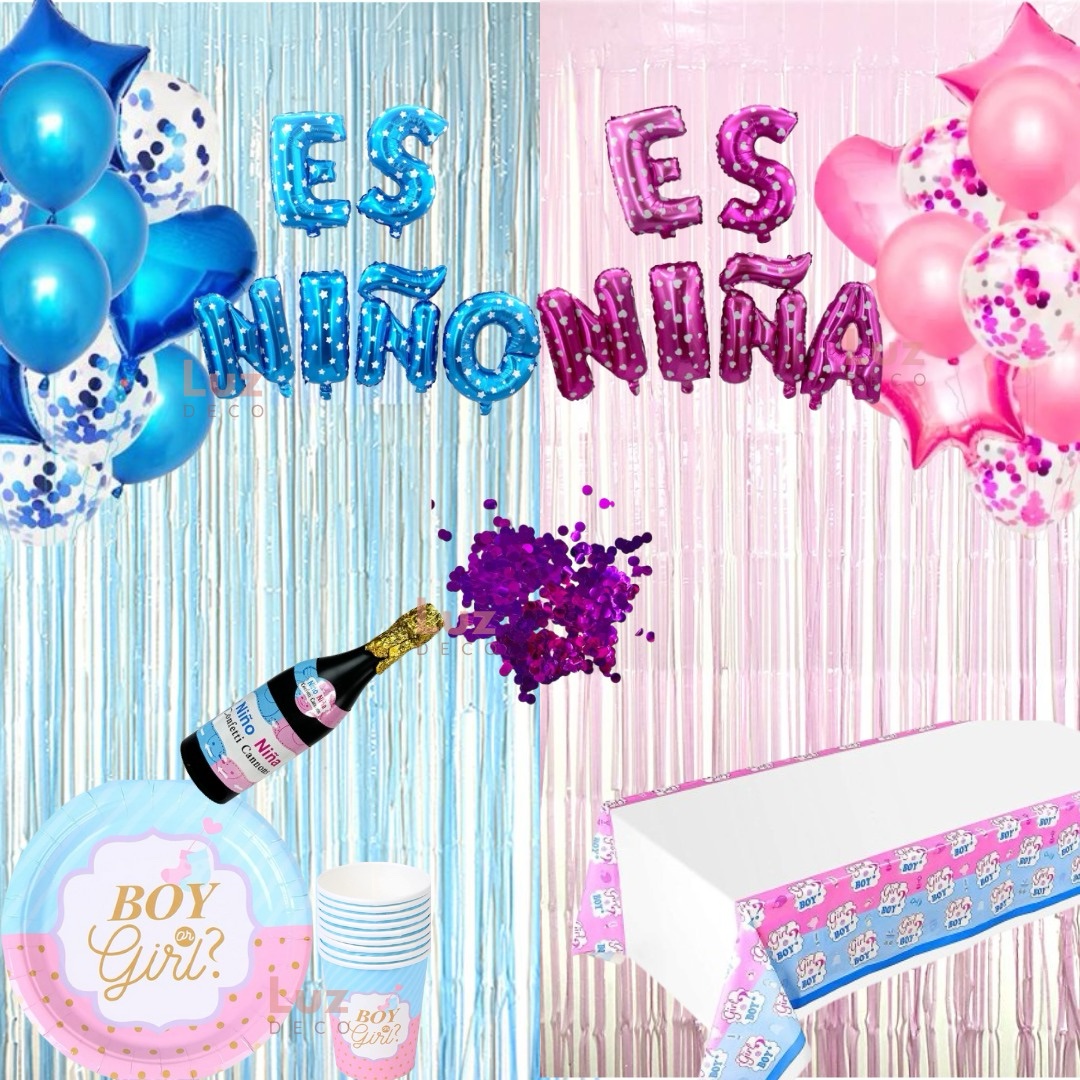 Set Decoración Revelación de Sexo