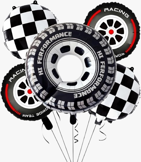Set Globos Rally Autos de Carreras