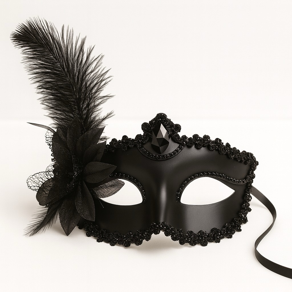 Antifaz veneciano negro