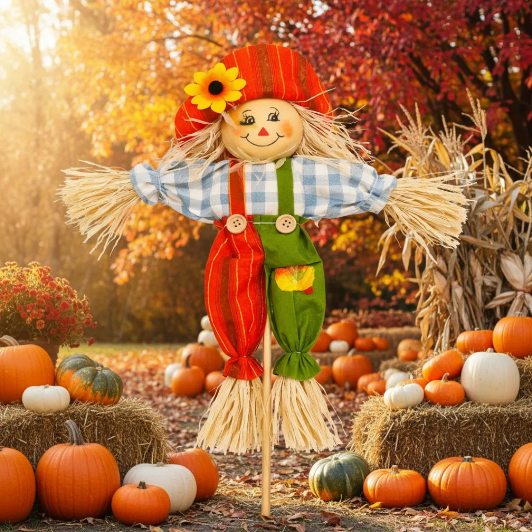 Muñeco Espantapájaros De Pascuas Decoración Jardín