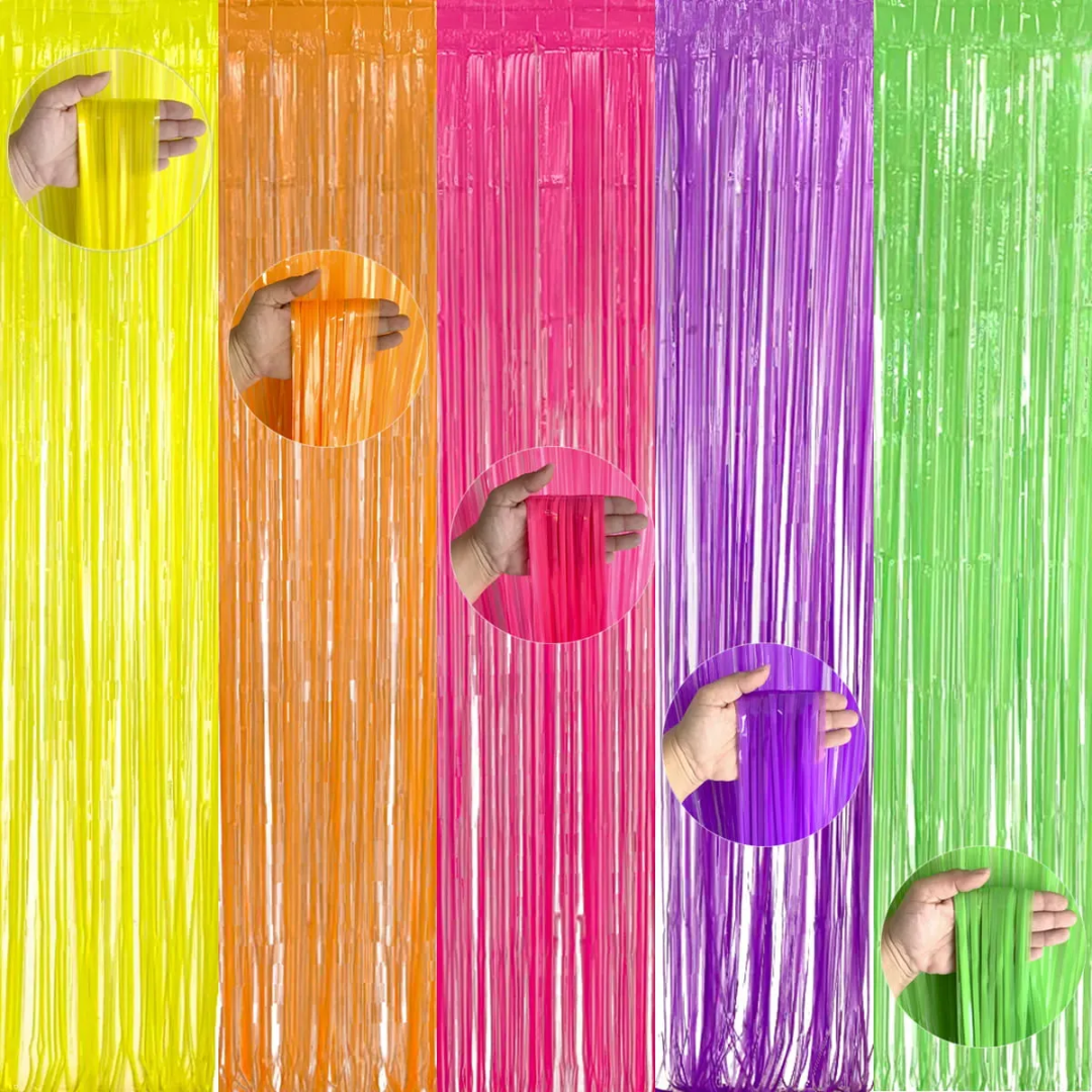 Cortinas De Tiritas Colores Neón