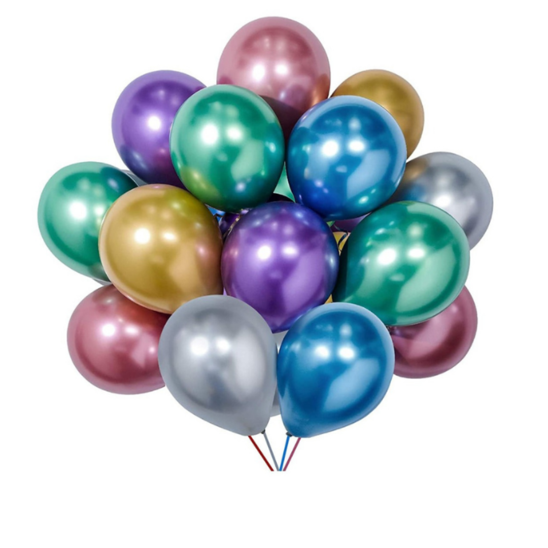 Globo de Latex R18 x 1 Und Colores Cromados