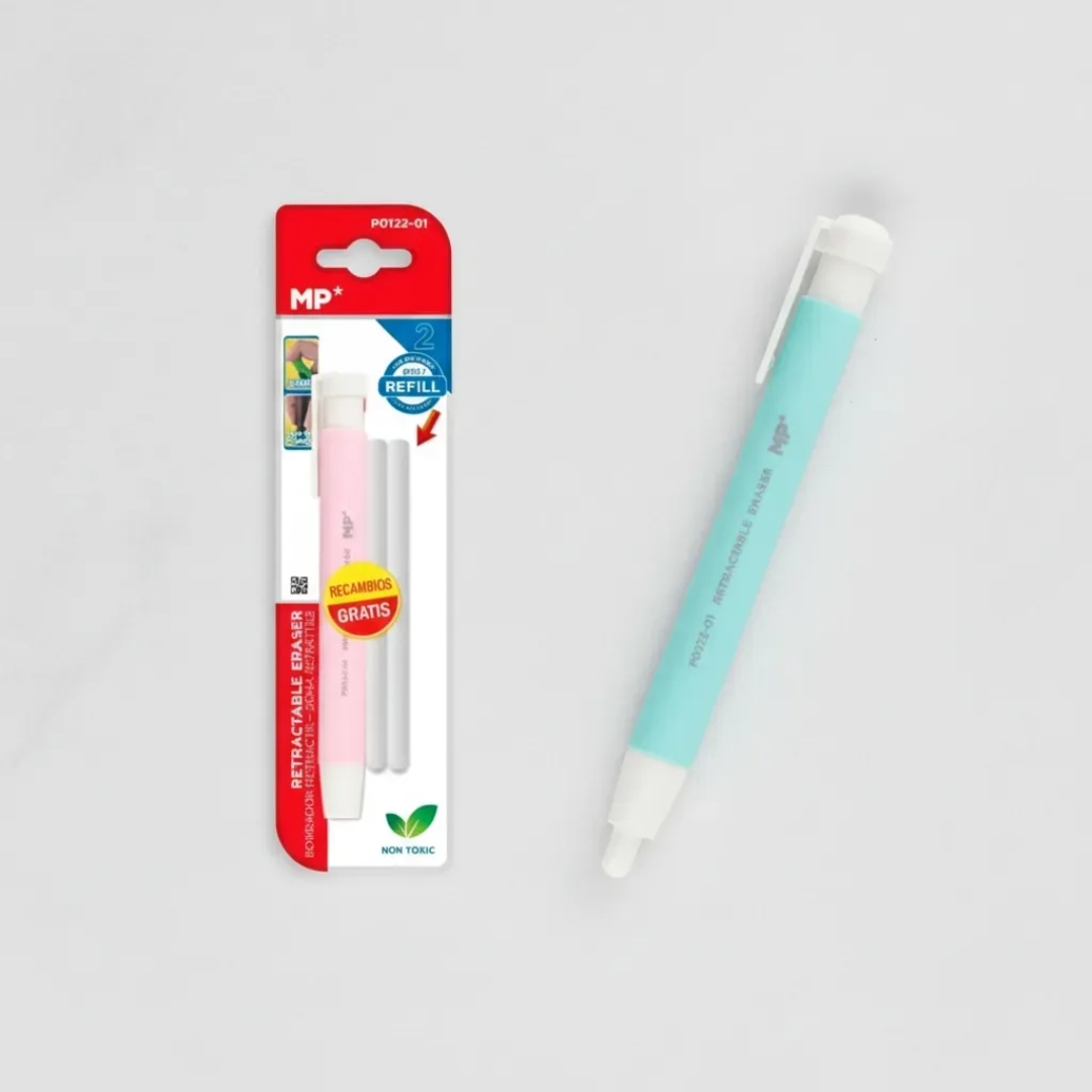 Lápiz Goma De Borrar + 2 Repuestos