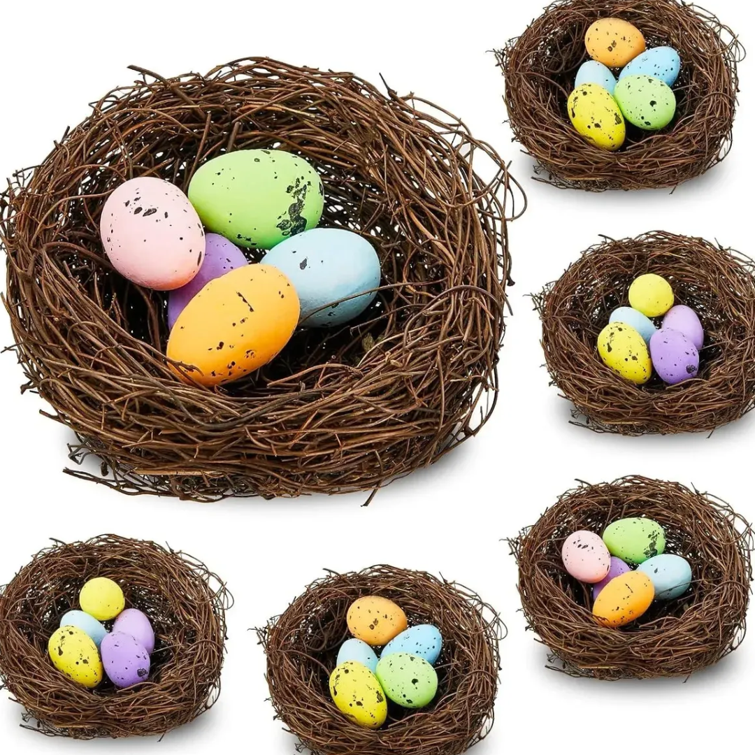 Nido Decorativo Falso Para Huevos De Pascua
