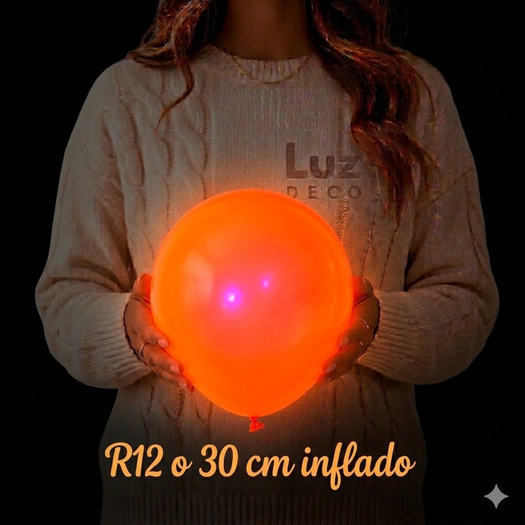 Globo de Latex R12 x 10 Und Colores Fluor