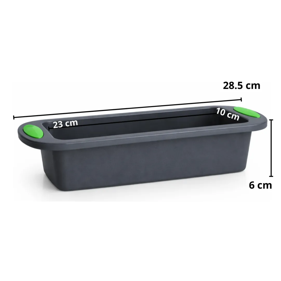 Molde Budinera De Silicona Rectangular Con Asas - Imagen 3