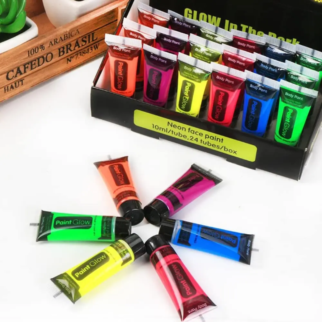 Maquillaje Flúor o Neón Que Brilla En La Oscuridad x3