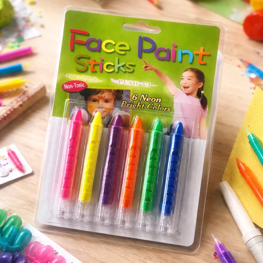 Pintura Cara Y Cuerpo 6 Colores Neón