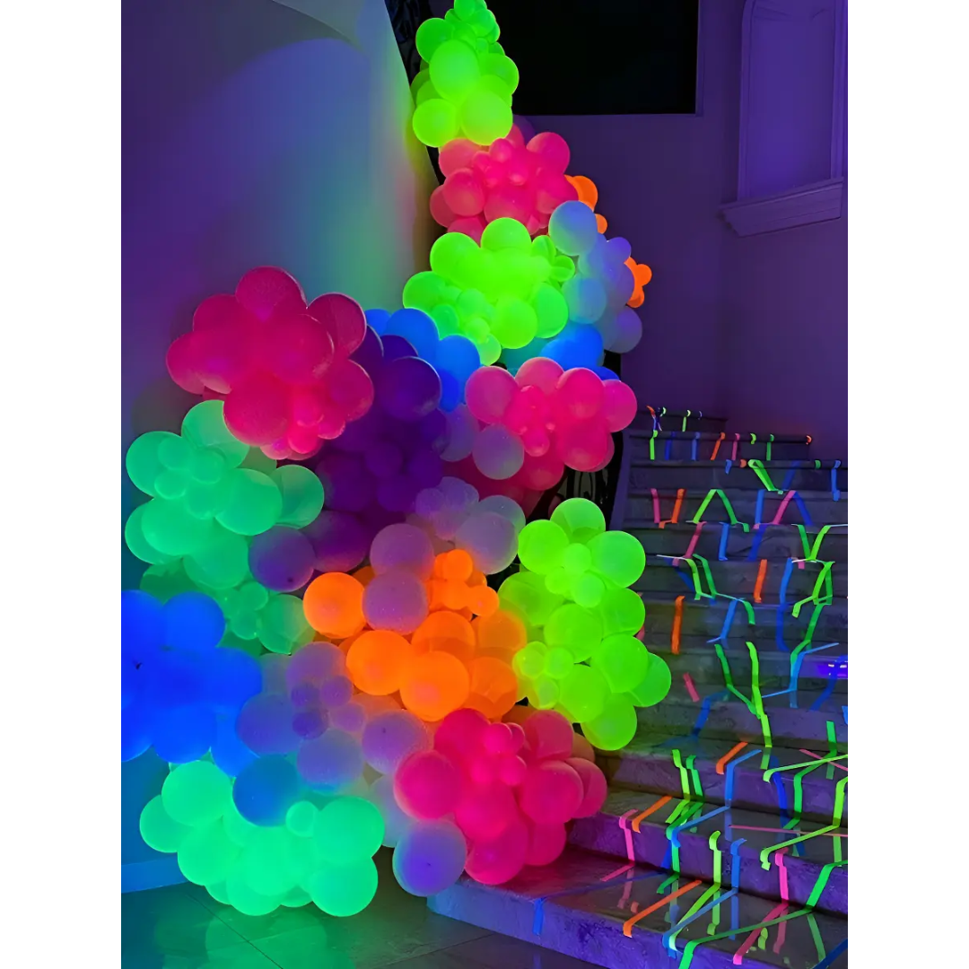 Globos Cristal Colores Neón X 50