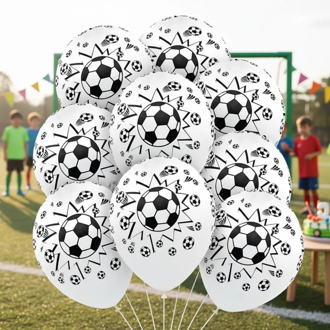 Globos Pelota De Futbol Pack X10