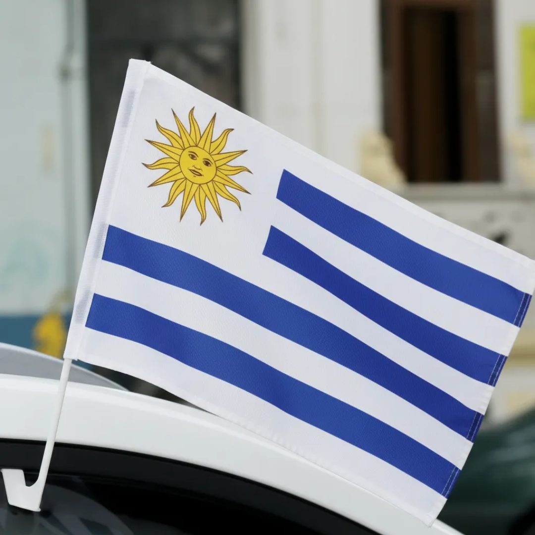 Bandera Para Auto De Uruguay