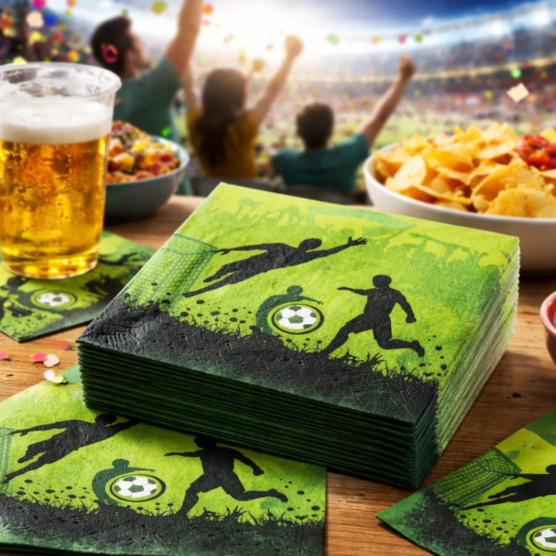 Set Servilletas De Papel Futbol Mundial x20