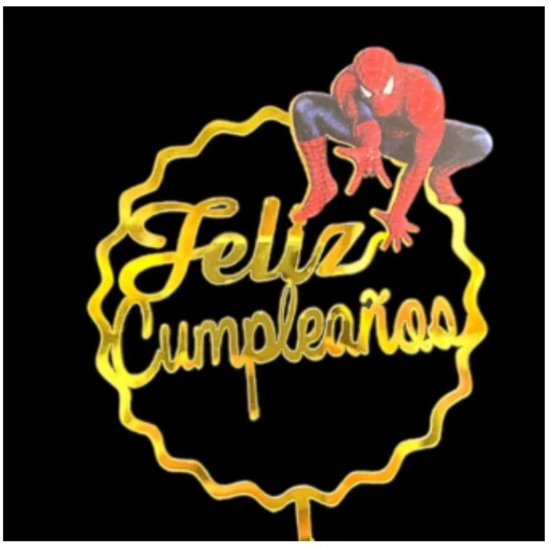 Topper Para Torta Cake De Spiderman