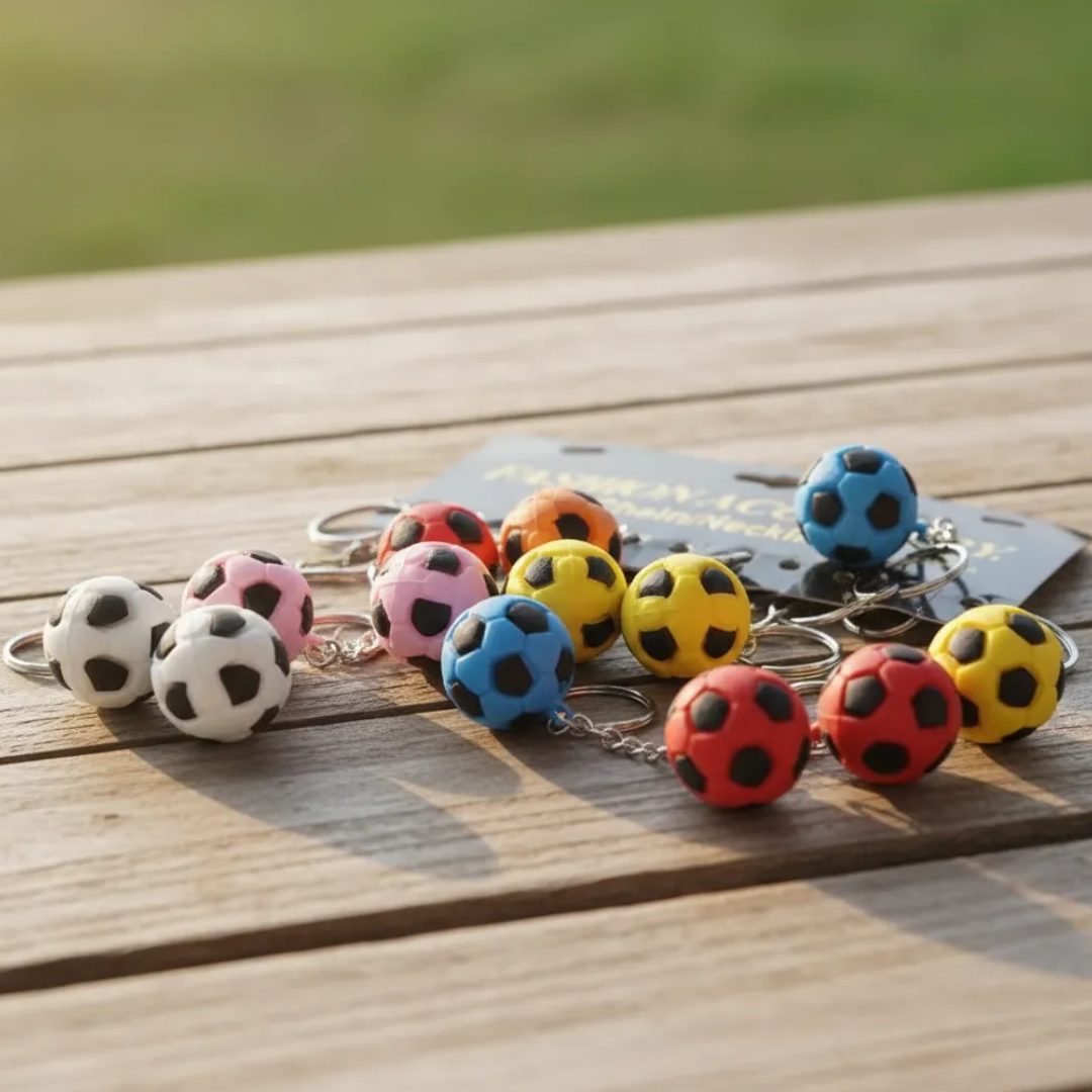 Llavero De Pelota Futbol Varios Colores X12 Und