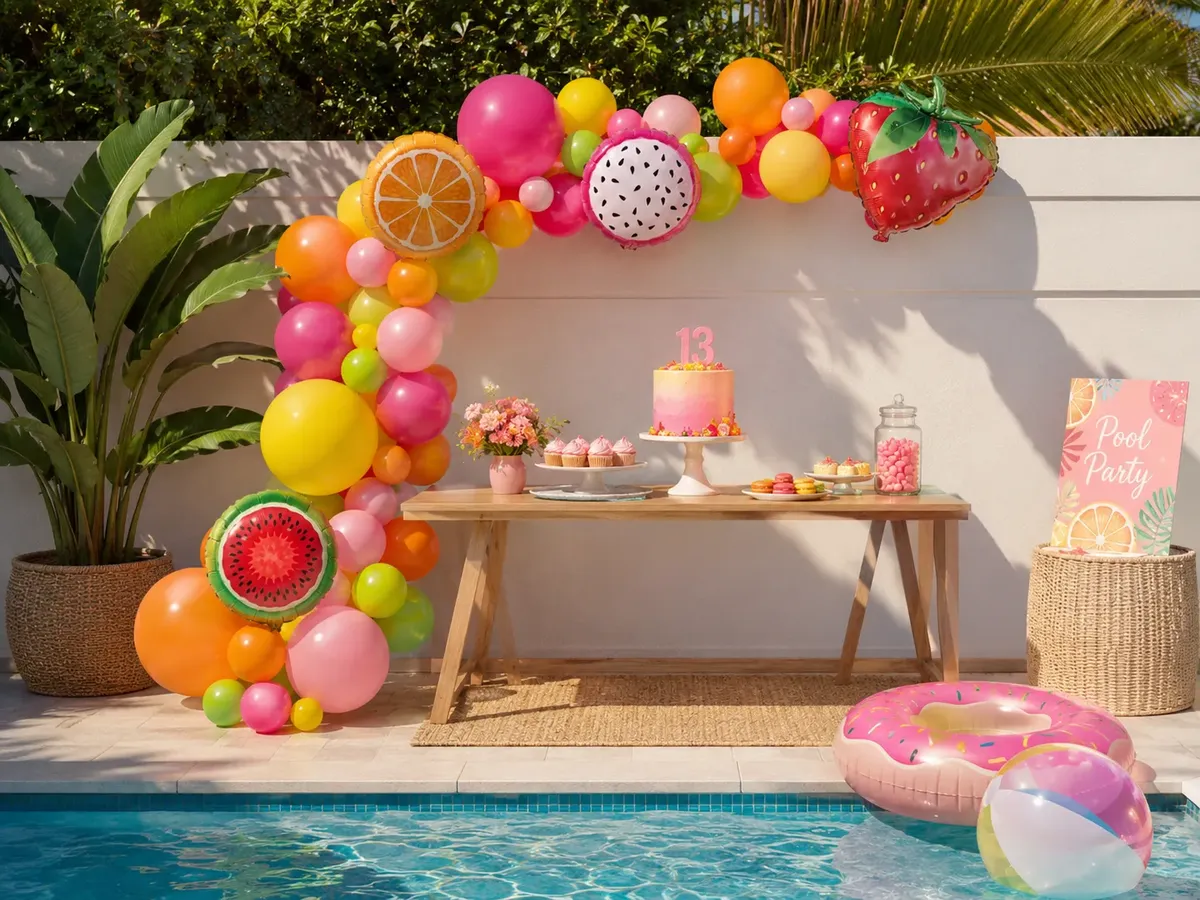 Set De Globos Frutas Tropicales - Imagen 6