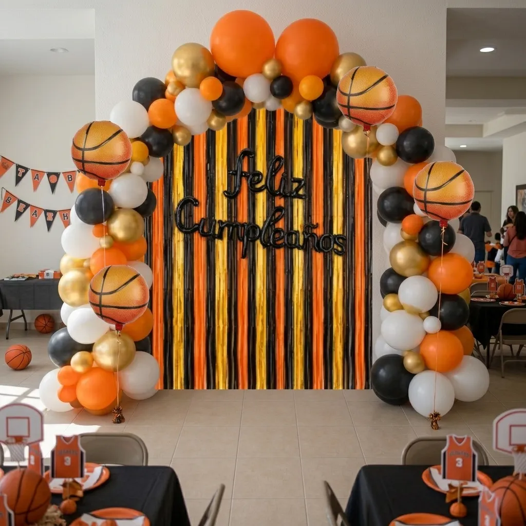 Set De Cumpleaños Basquet