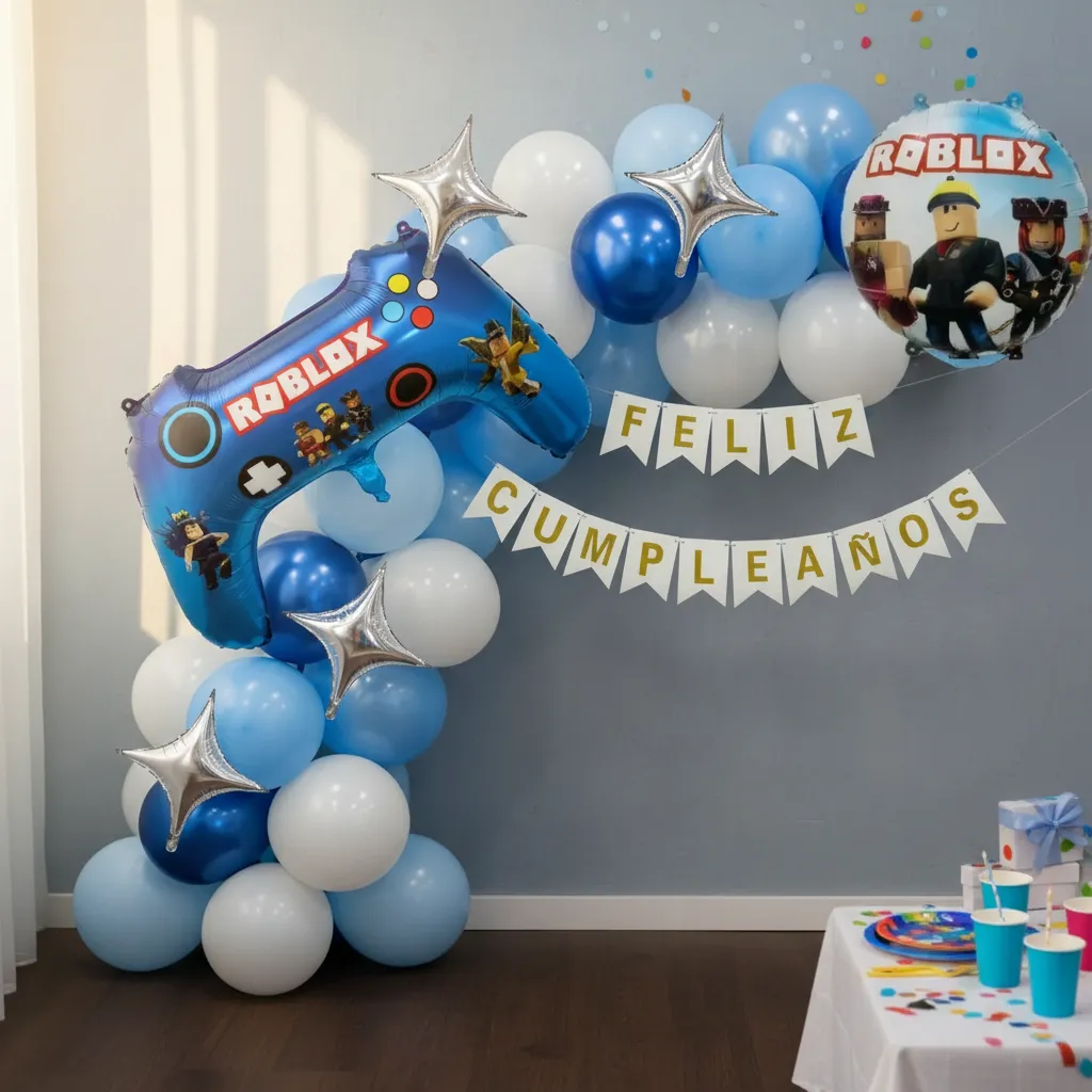 Kit De Globos Y Decoración Roblox